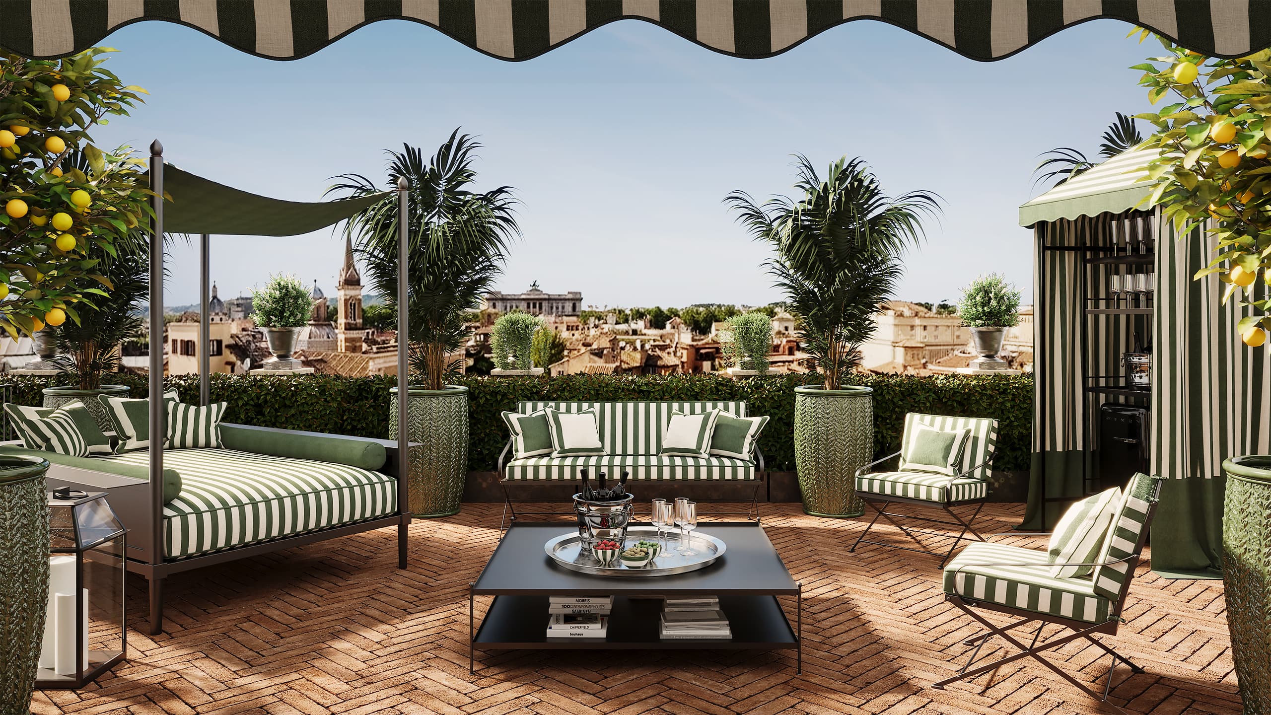 Terrazza progettata da Parallelismi Design Studio